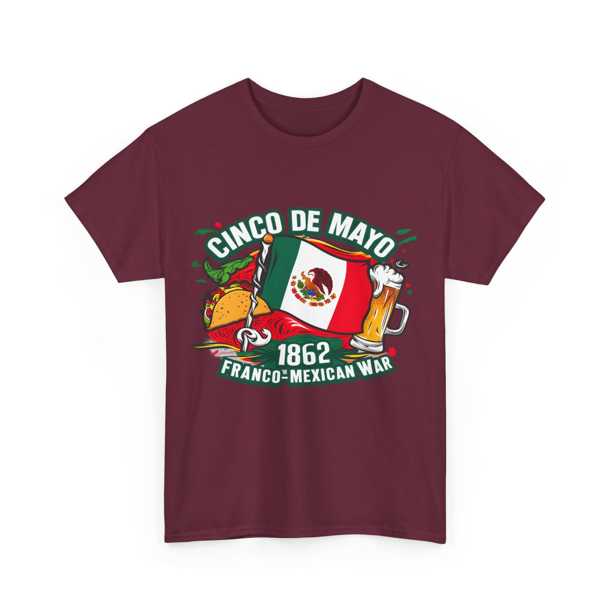 Cinco De Mayo Mexican Independence Day Graphic Unisex Heavy Cotton Tee Cotton Funny Humorous Graphic Soft Premium Unisex Men Women Maroon T-shirt Birthday Gift-27