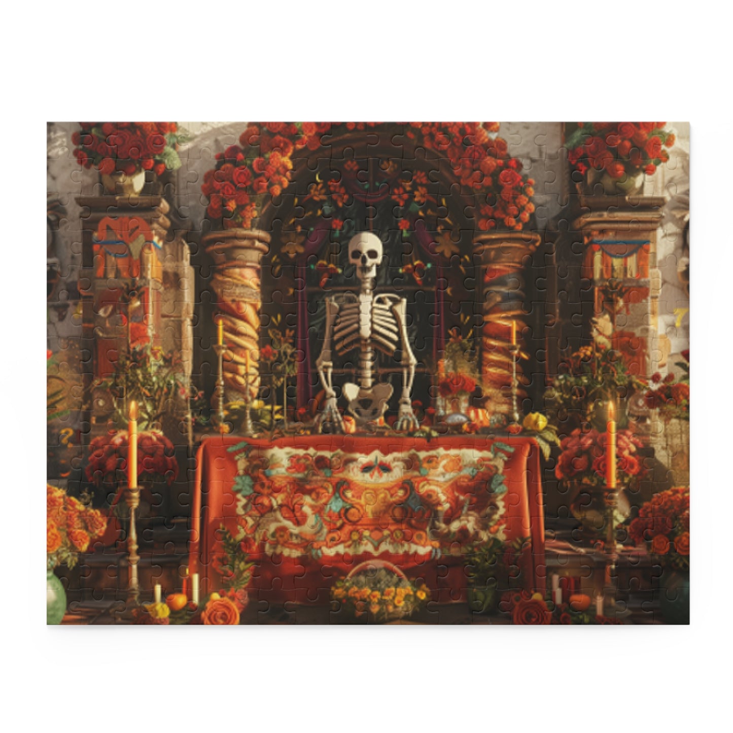 Mexican Art Day of the Dead Día de Muertos Jigsaw Puzzle Adult Birthday Business Jigsaw Puzzle Gift for Him Funny Humorous Indoor Outdoor Game Gift For Her Online-3