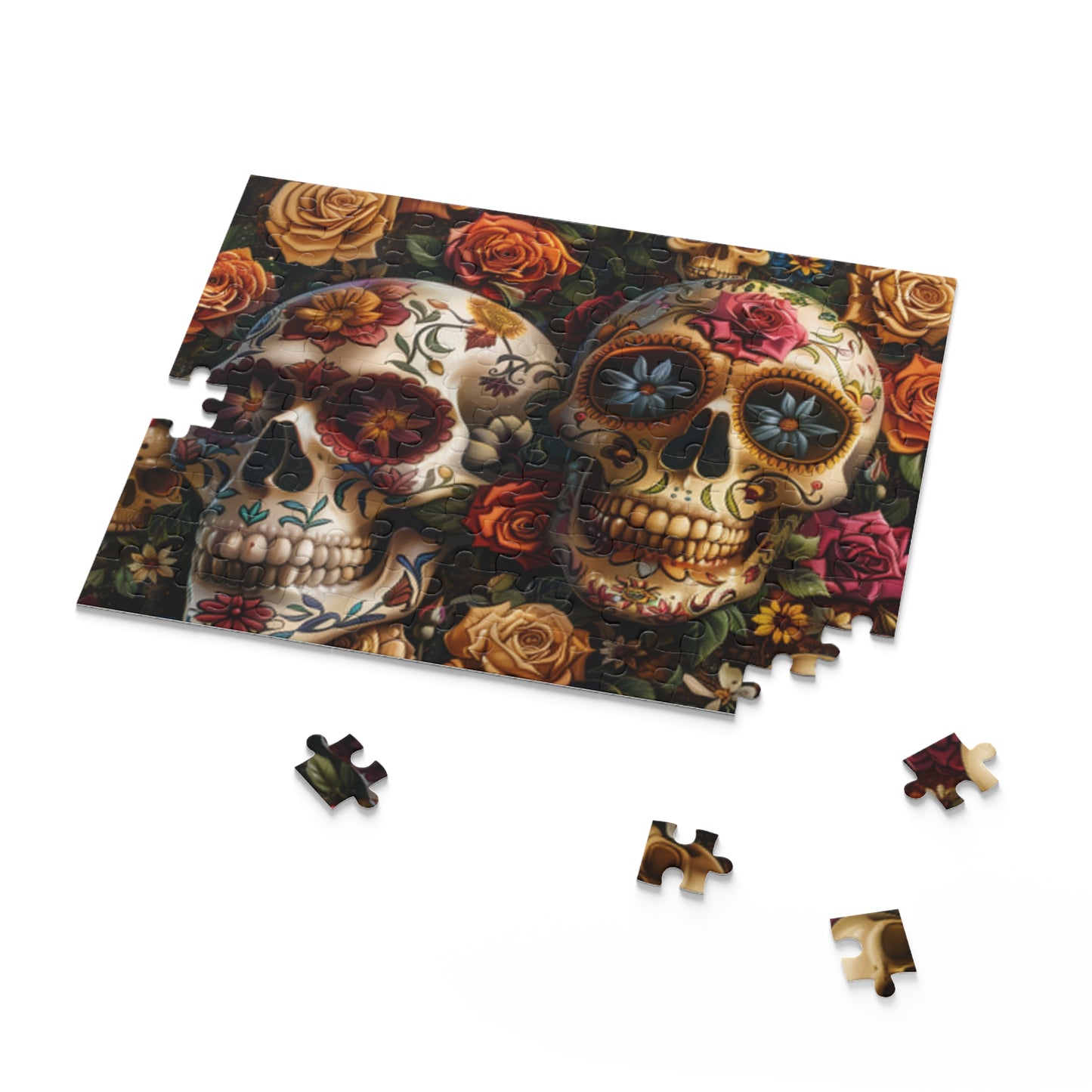 Mexican Art Day of the Dead Día de Muertos Jigsaw Puzzle Adult Birthday Business Jigsaw Puzzle Gift for Him Funny Humorous Indoor Outdoor Game Gift For Her Online-7