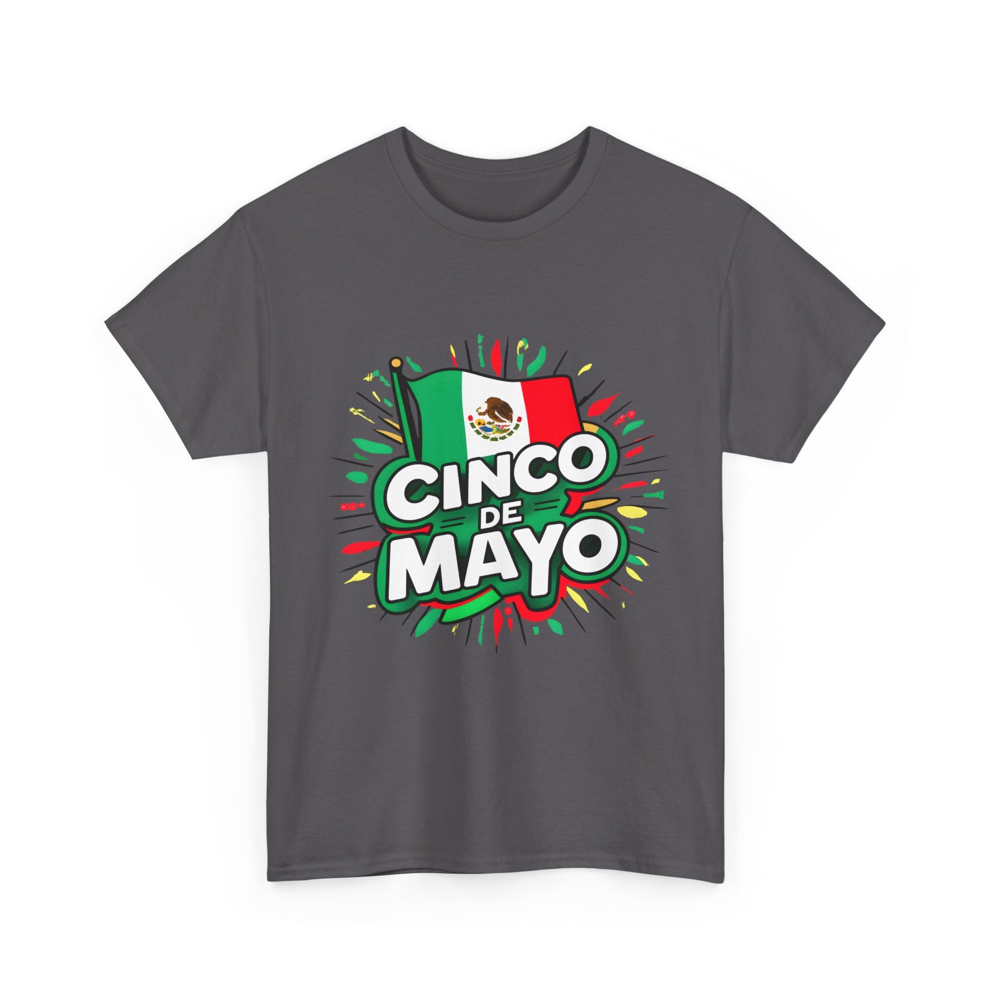 Cinco De Mayo Mexican Independence Day Graphic Unisex Heavy Cotton Tee Cotton Funny Humorous Graphic Soft Premium Unisex Men Women Charcoal T-shirt Birthday Gift-18