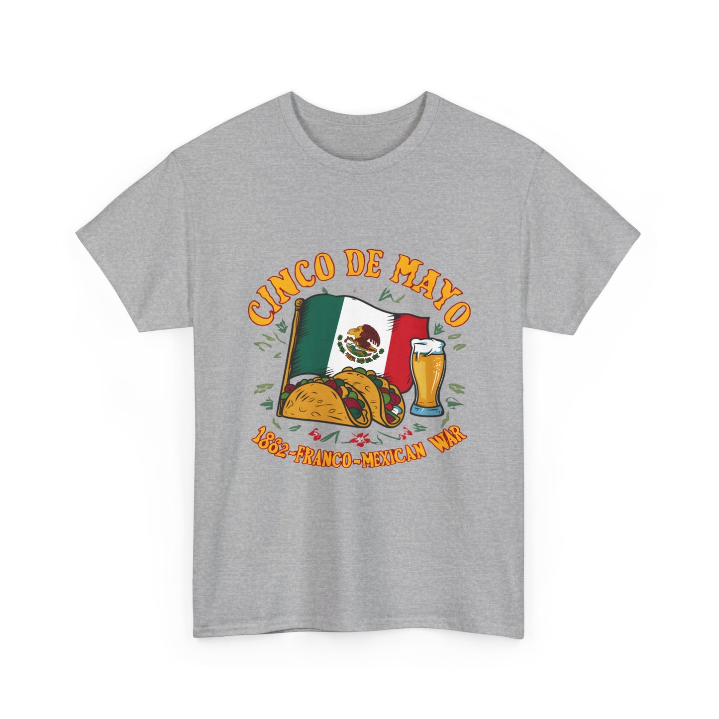Cinco De Mayo Mexican Independence Day Graphic Unisex Heavy Cotton Tee Cotton Funny Humorous Graphic Soft Premium Unisex Men Women Sport Grey T-shirt Birthday Gift-39