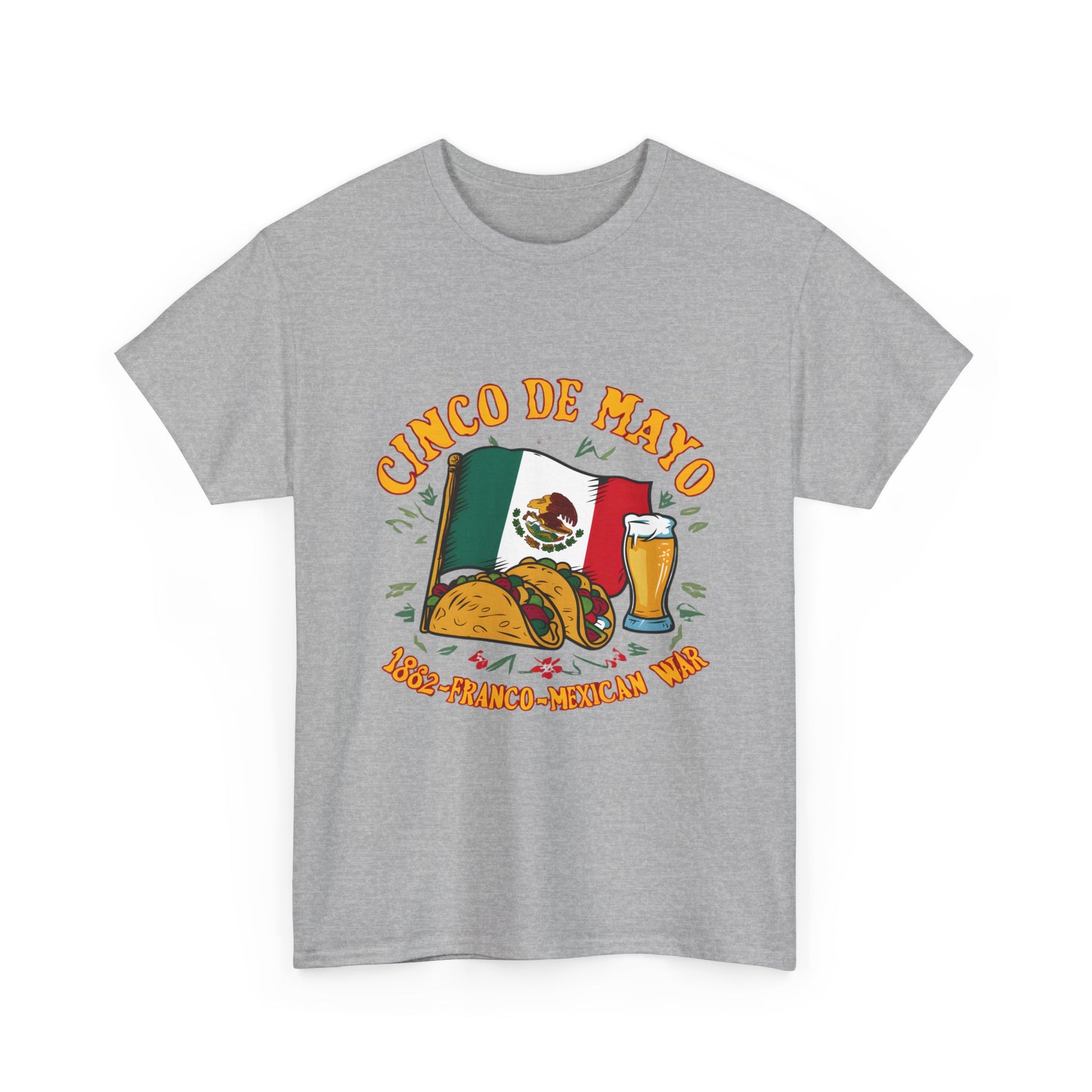 Cinco De Mayo Mexican Independence Day Graphic Unisex Heavy Cotton Tee Cotton Funny Humorous Graphic Soft Premium Unisex Men Women Sport Grey T-shirt Birthday Gift-39