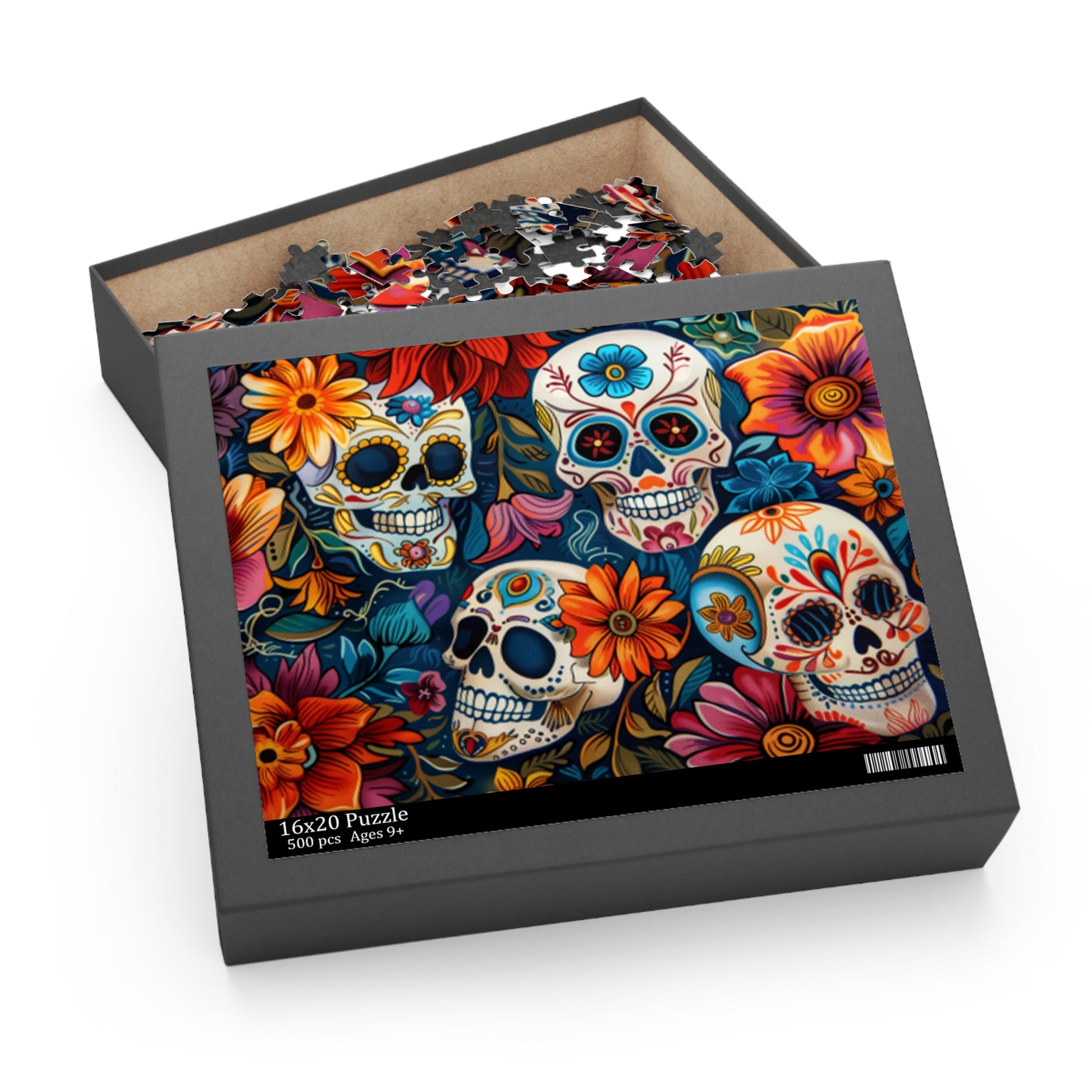 Mexican Art Day of the Dead Día de Muertos Jigsaw Puzzle Adult Birthday Business Jigsaw Puzzle Gift for Him Funny Humorous Indoor Outdoor Game Gift For Her Online-4