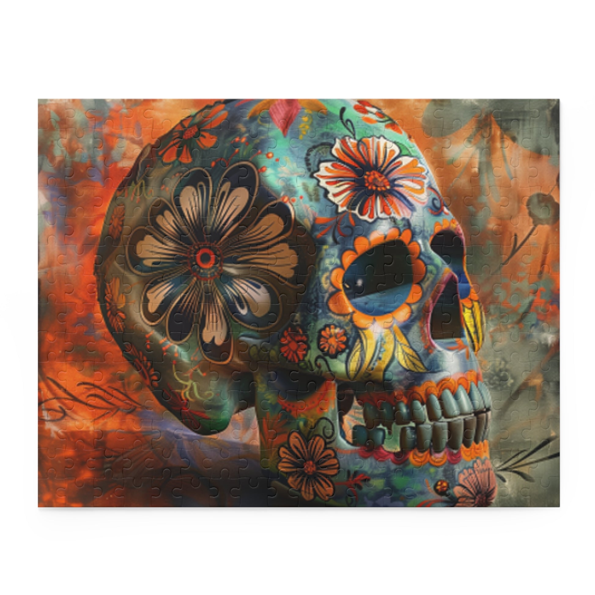 Mexican Art Day of the Dead Día de Muertos Jigsaw Puzzle Adult Birthday Business Jigsaw Puzzle Gift for Him Funny Humorous Indoor Outdoor Game Gift For Her Online-3